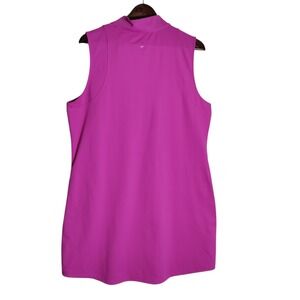Tommy Bahama IslandZone Magenta Pink Quarter Zip Sleeveless Golf Dress XL